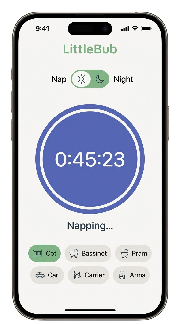 Sleep — BubDaze app screenshot